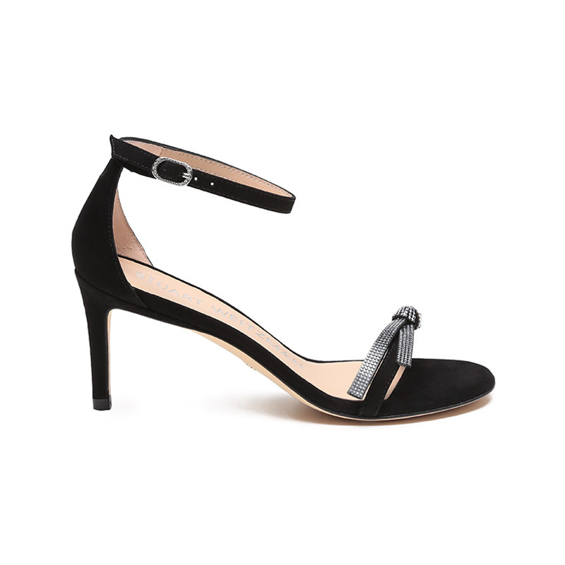 斯图尔特韦茨曼stuartweitzman女士一字带圆头细高跟宴会凉鞋nudistsw