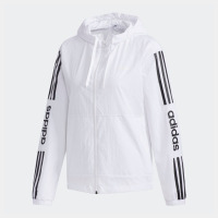 阿迪达斯adidas neo W ESNTL 3S WB 女士运动外套白/黑色(FP7472)(颜色尺码可选)