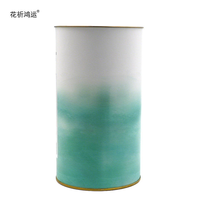 花祈鸿运绿茶250g桶高清大图