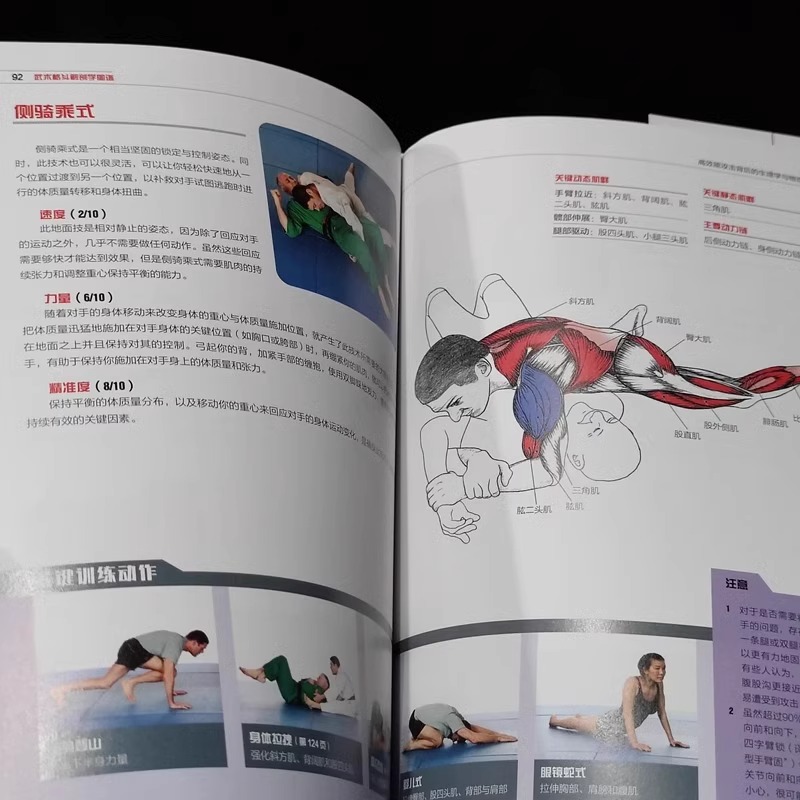 [正版]央视网武术格斗解剖学图谱 高效能攻击背后的生理学与物理学 传统武术合气道跆拳道柔道空手道泰拳剑道北京科学技术出高清大图