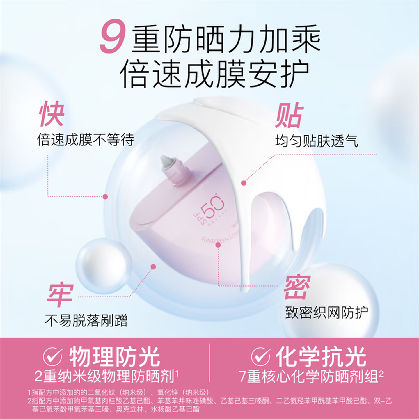 柳丝木 水感柔护物理防晒乳45g高清大图