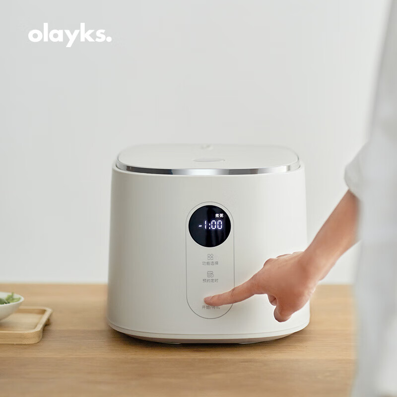 欧莱克(olayks)电饭煲家用多功能3升小型电饭锅2一3一4一5人煮饭粥 陶白DFB00401 3L(陶白)