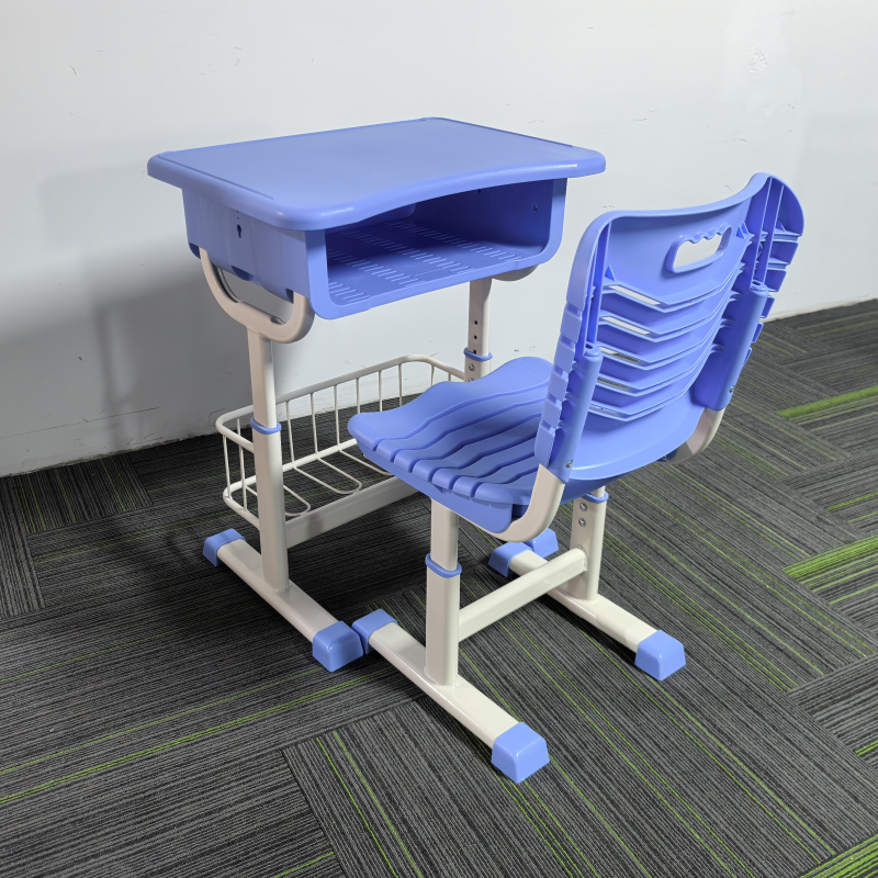 首指(SZ) 单人课桌椅/KL-3005W高清大图