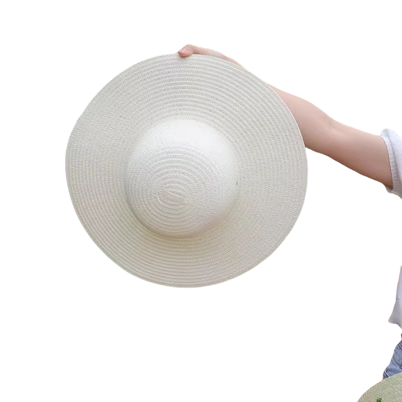 吉迎尚品 大檐草帽遮阳帽防晒帽太阳帽钓鱼帽 42cm 个高清大图