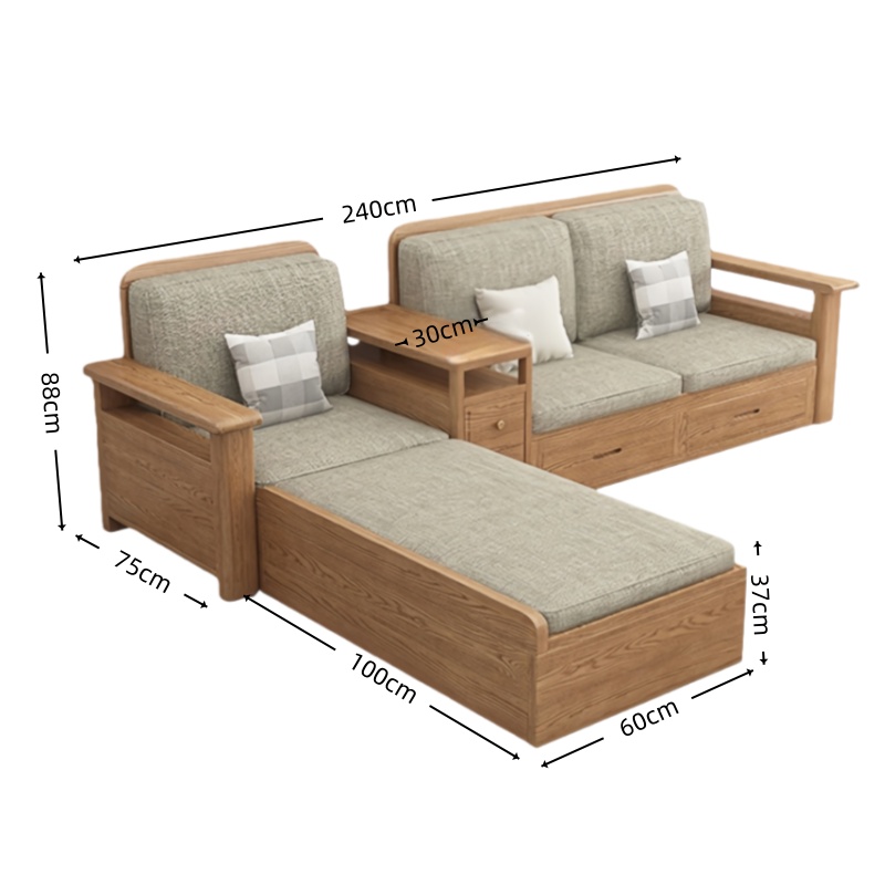 智叶舟沙发组合240*175*88cm套高清大图