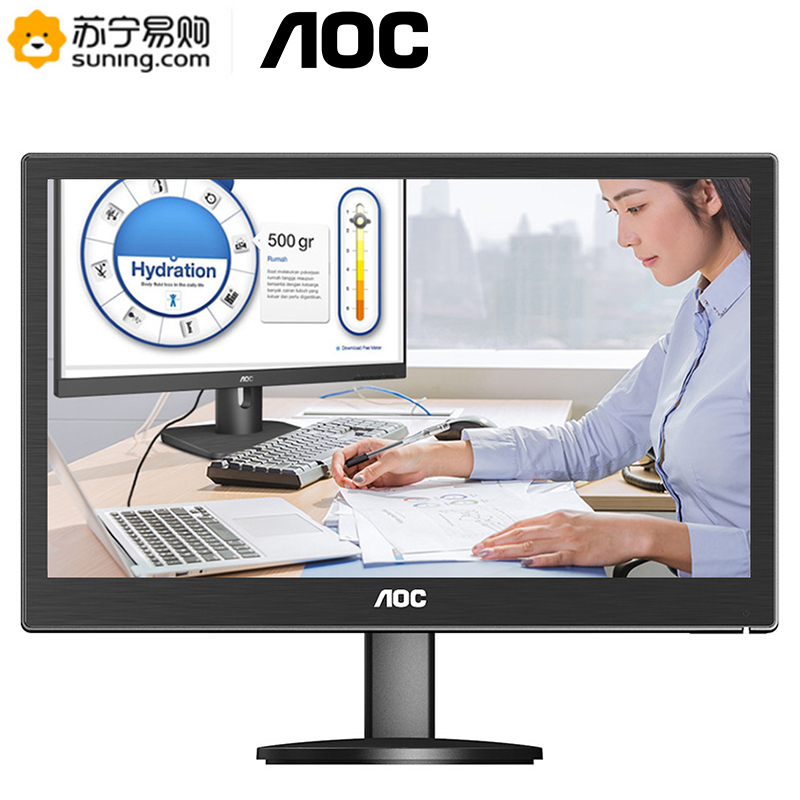 AOC E1670SWUE 15.6英寸 LED背光节能液晶电脑显示器 支持壁挂
