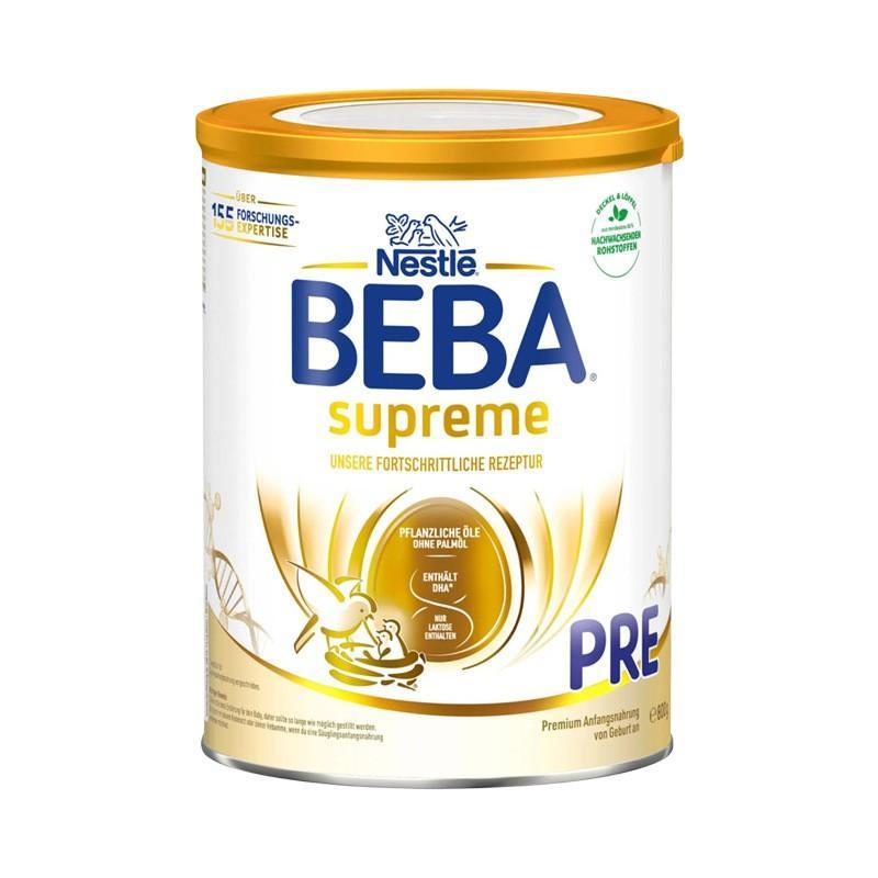 新版 德国雀巢BEBA贝巴至尊版SUPREME 6种HMO超高端婴幼儿奶粉Pre段 800g/罐高清大图