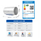 Haier/海尔 60升电热水器3.3KW变频速热 新智能互联 APP控制 健康抑菌 金刚无缝胆 DJ(U1)新