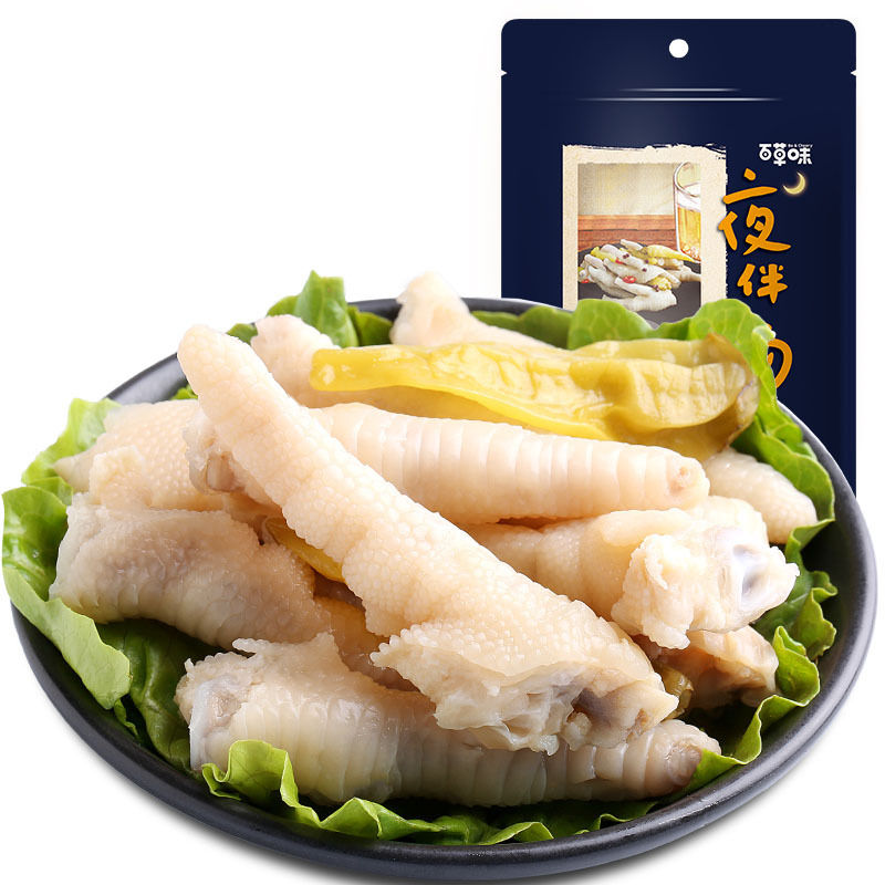 百草味 泡椒凤爪160g*2袋