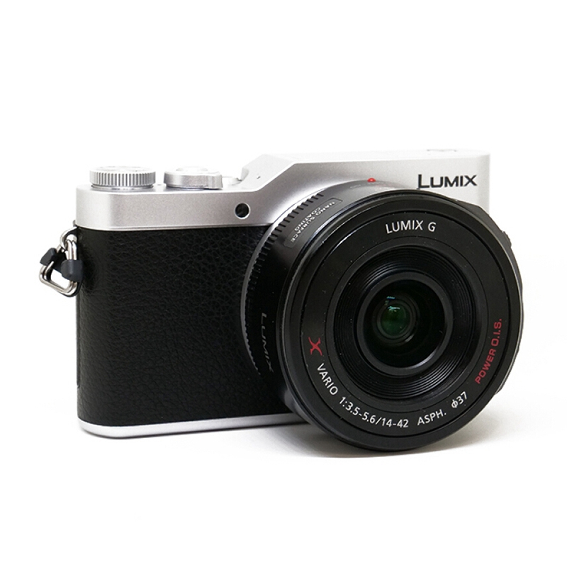 松下(Panasonic)GF9X微型单电套机(14-42mm电动镜头)4K美颜自拍神器、触摸翻转屏、WIFI传输 复古