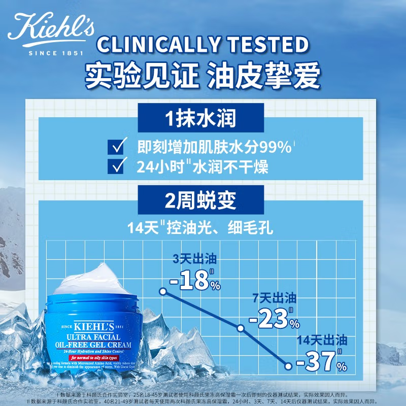 [国内专柜] 科颜氏(Kiehl’s)高保湿清爽面霜50ml