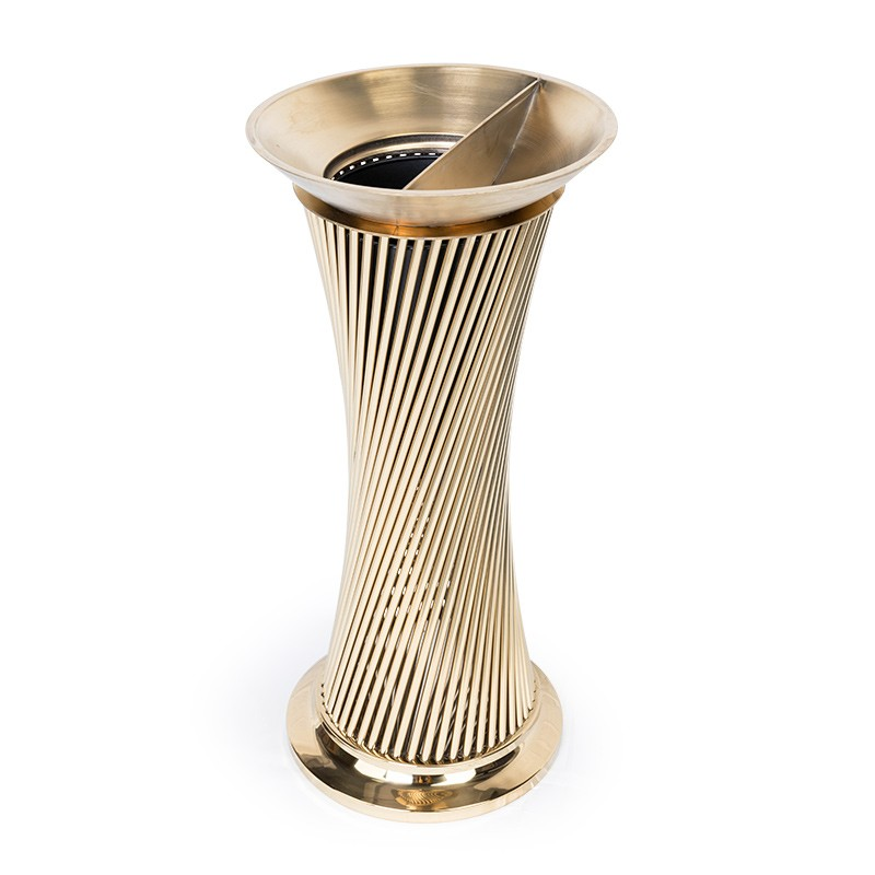 创世人 酒店垃圾桶烟灰缸不锈钢大堂立式室外带内桶走廊带烟灰缸商场果皮桶箱垃圾桶高清大图