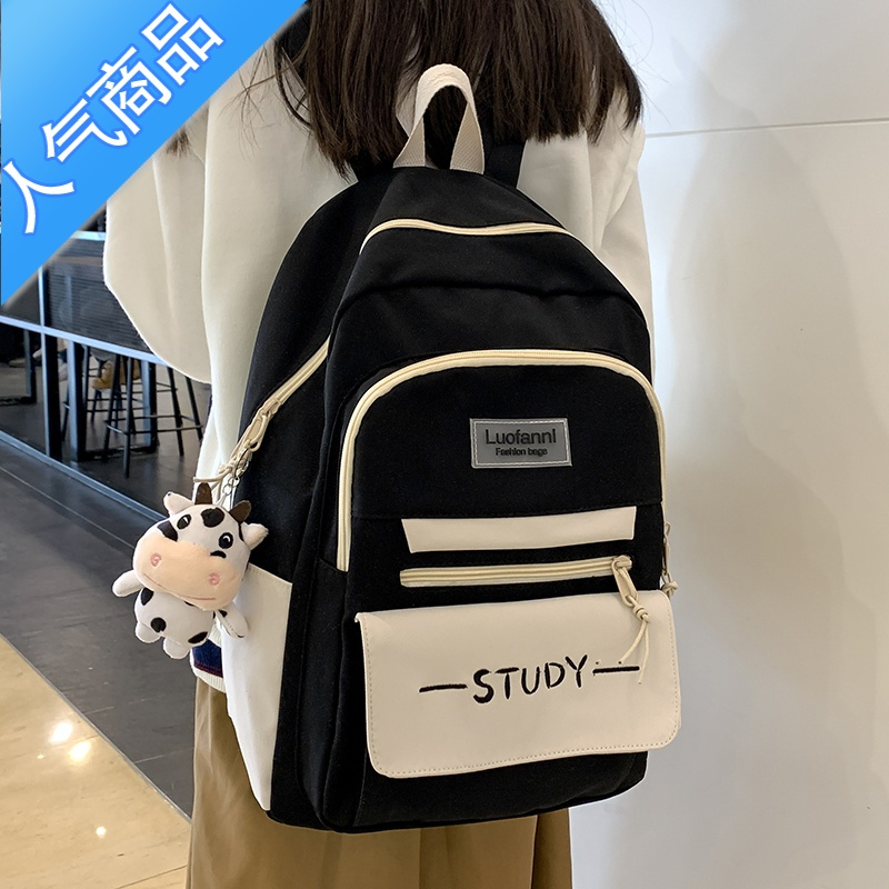 封后TAKASA®书包女初中生大容量高中学生简约小学生三到六年级双肩包书包学生
