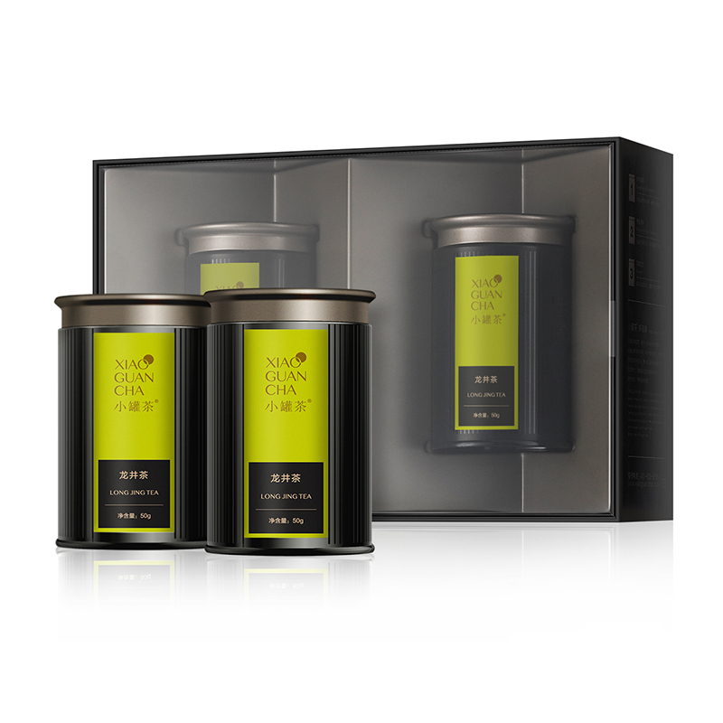 小罐茶春茶2021年新茶明前龙井茶叶礼盒2罐装50g*2