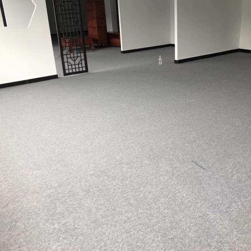 办公室地毯拼接满铺地毯地毯台球小圈工程满铺地毯普通浅灰色
