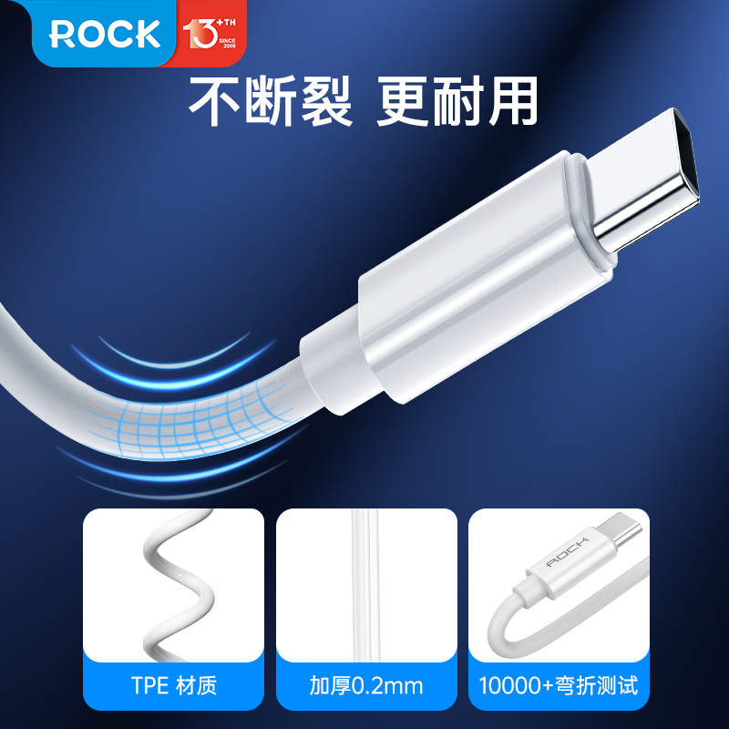 洛克(ROCK) 60W快充 多功能充电线OTG转接头三合一数据线苹果安卓type-c转usb多接口转换传输收纳盒高清大图