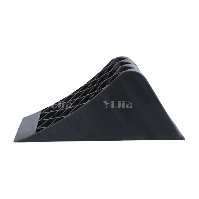 翌嘉YJ4121913 塑料止退器塑料止滑器停车斜坡垫三角木阻车器 360*150*190mm