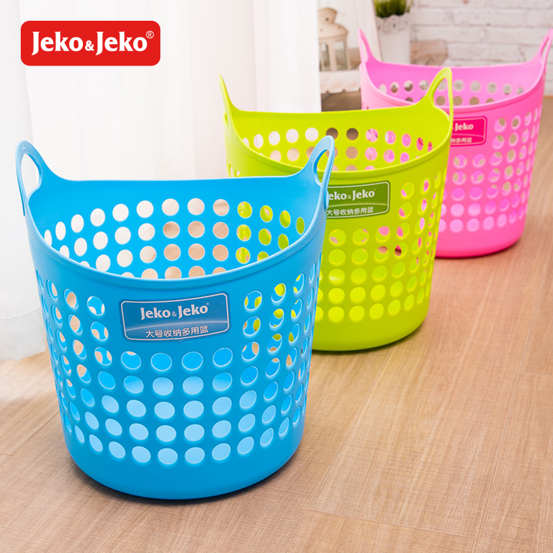 JEKO&JEKO 大号收纳篮多用篮塑料篮子脏衣篓脏衣篮脏衣服收纳筐 SWB-6071高清大图