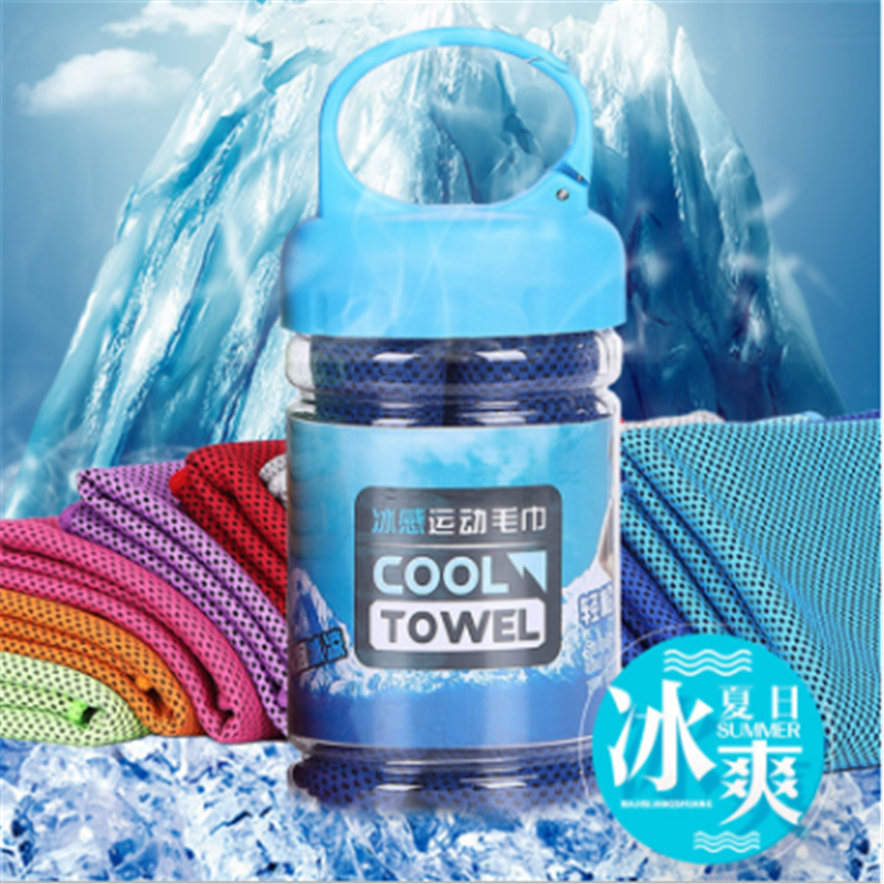 速干运动冰凉毛巾 30cm*100cm便携桶装