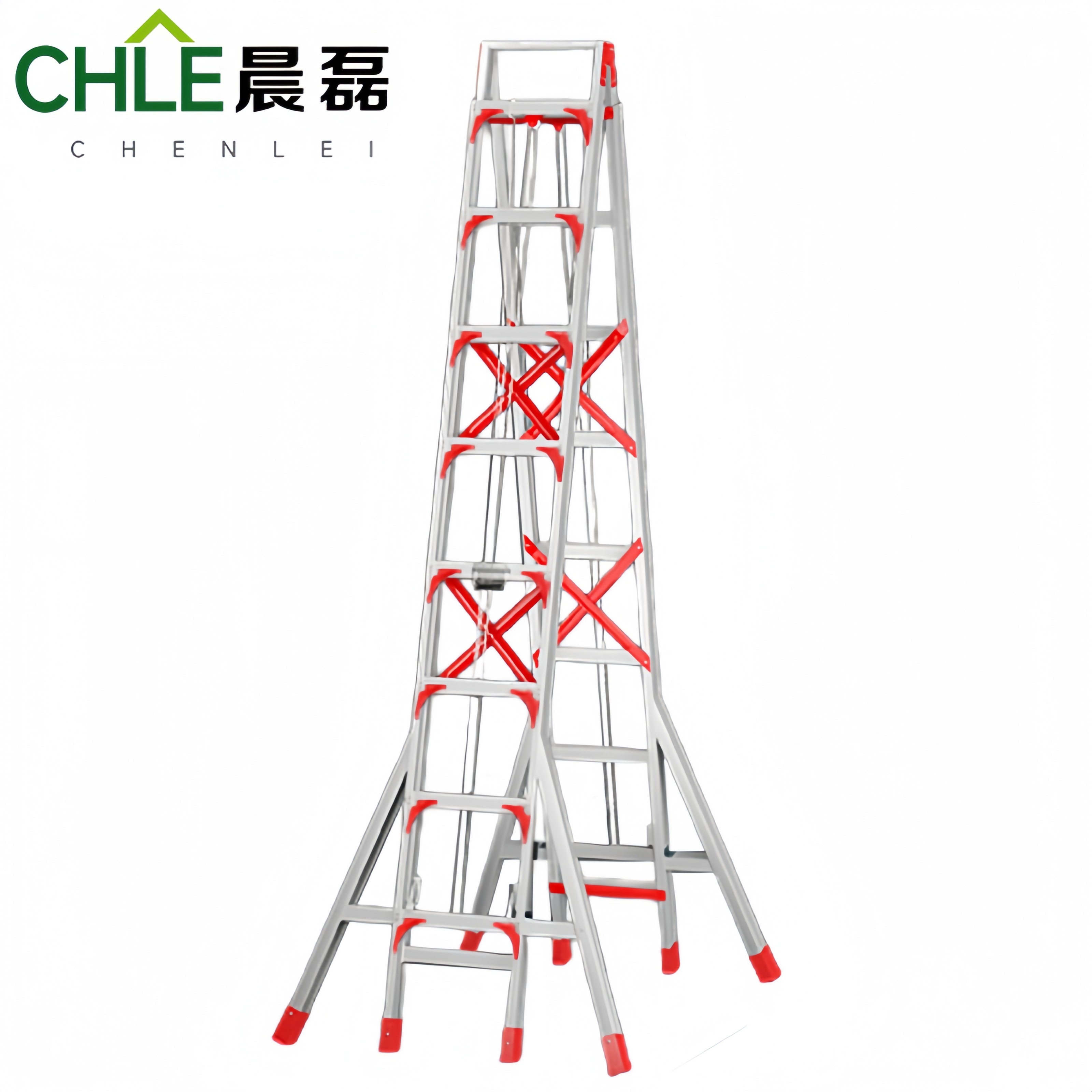 晨磊伸缩人字梯八步/个高清大图