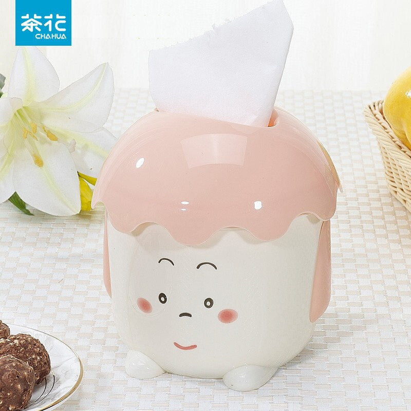 茶花(CHAHUA)0922卡通手纸筒直径15CM高15CM颜色随机 (单位:件)