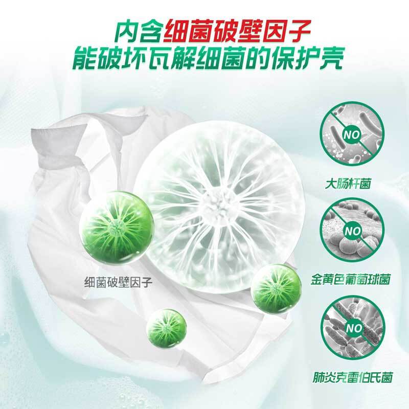 碧浪专业抗菌3合1衣物除菌液草本清香1L*4