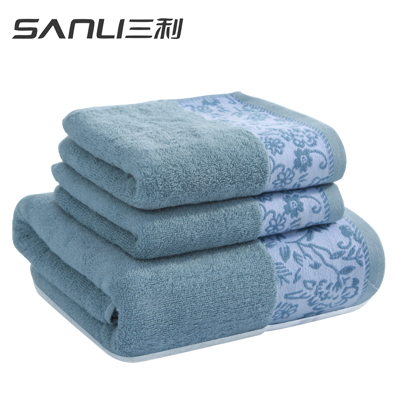 三利(SANLI) 时光日记浴单条礼盒装颜色随机毛巾G3028 绿色