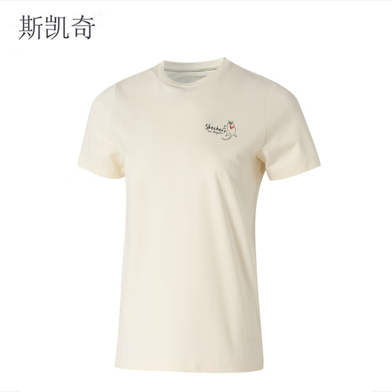 斯凯奇 女款夏季透气短袖 P225W302-00NAXXL 件高清大图