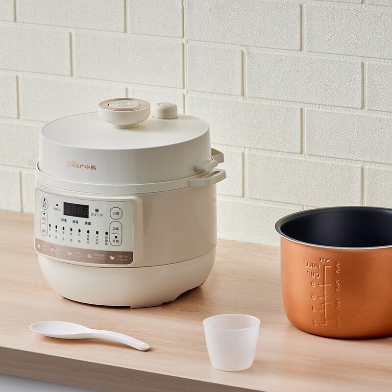 小熊(Bear)电压力锅 4L多功能高压锅 不粘内胆可开盖煮智能压力锅 YLB-C40Y5高清大图