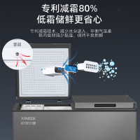 星星(XINGX)BCD-406GCT冰柜家用商用双温双箱大冷冻小冷藏冷柜卧式冰箱商用大容量节能减霜保鲜柜冷冻柜
