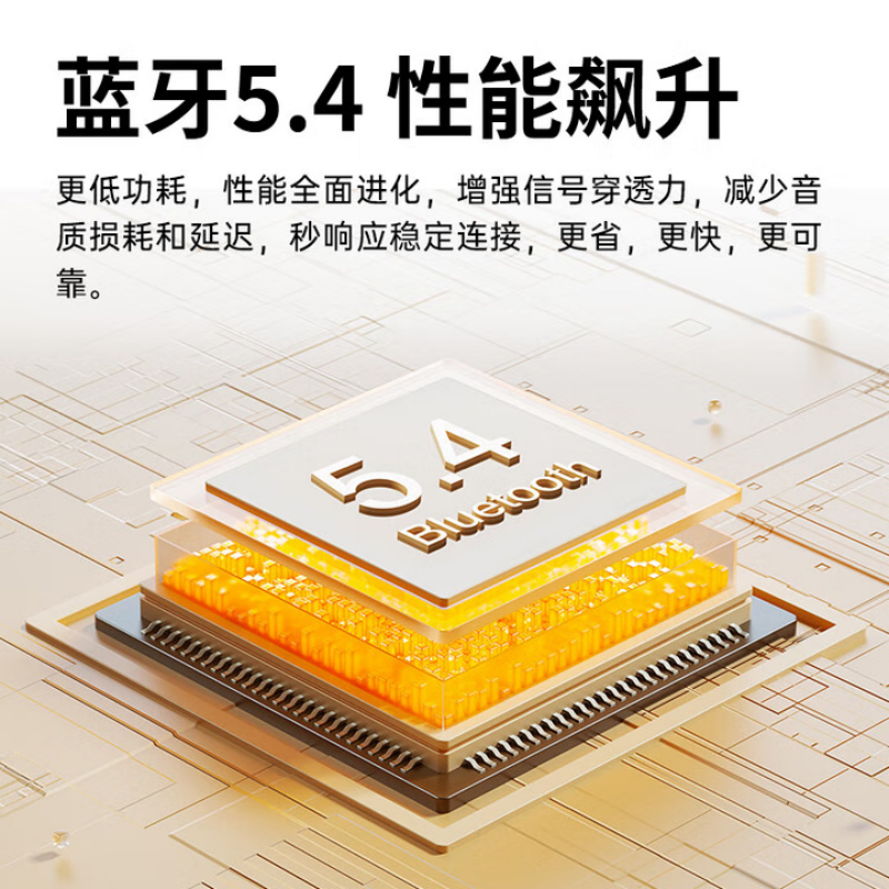 兰士顿蓝牙耳机耳夹式 运动骨传导概念无线开放耳挂式ipx5防水跑步骑行 适用于苹果华为手机 TS03 PRO 米黄色高清大图