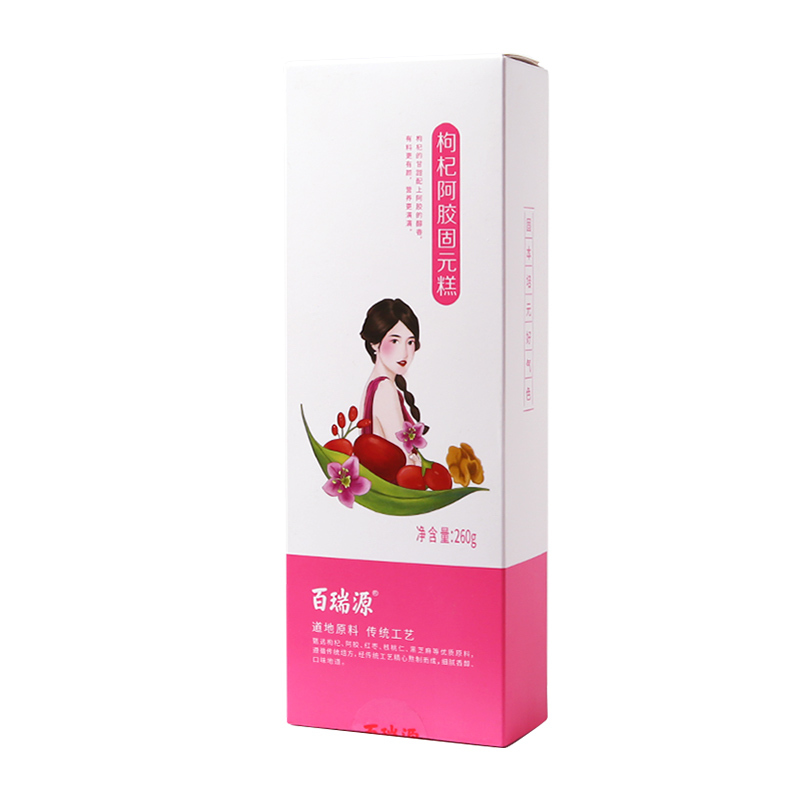 百瑞源枸杞阿胶糕260g即食手工纯阿胶块固元膏