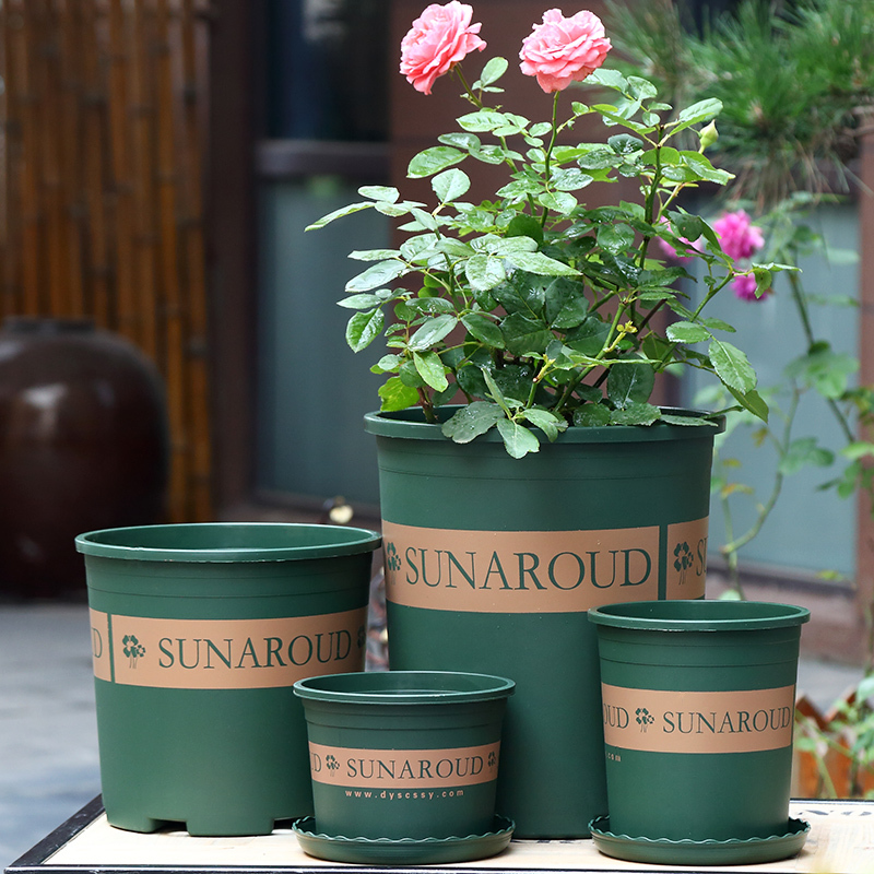 [补贴10%]花盆2022新款高档塑料树脂多肉小绿萝大加仑盆第三代二代树脂简约高清大图