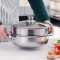 乐厨贺鲤锅具套装 美厨厨具套装(A型) 28CM蒸锅+米筛三件套