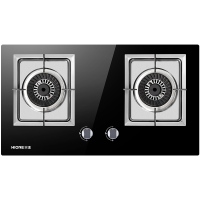 新品 火王(Hione) 嵌入式钢化玻璃燃气灶4.2KW猛火煤气灶具2WT01/B2天然气双灶家用