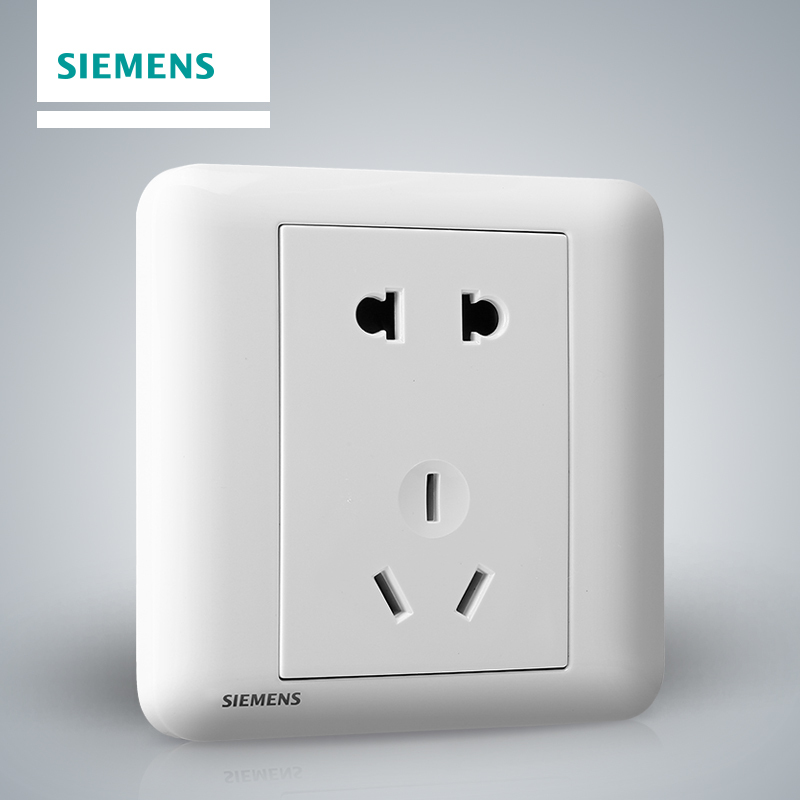 西门子(SIEMENS)开关插座 皓睿玉釉白系列10A五孔电源插座5UB01143NC01