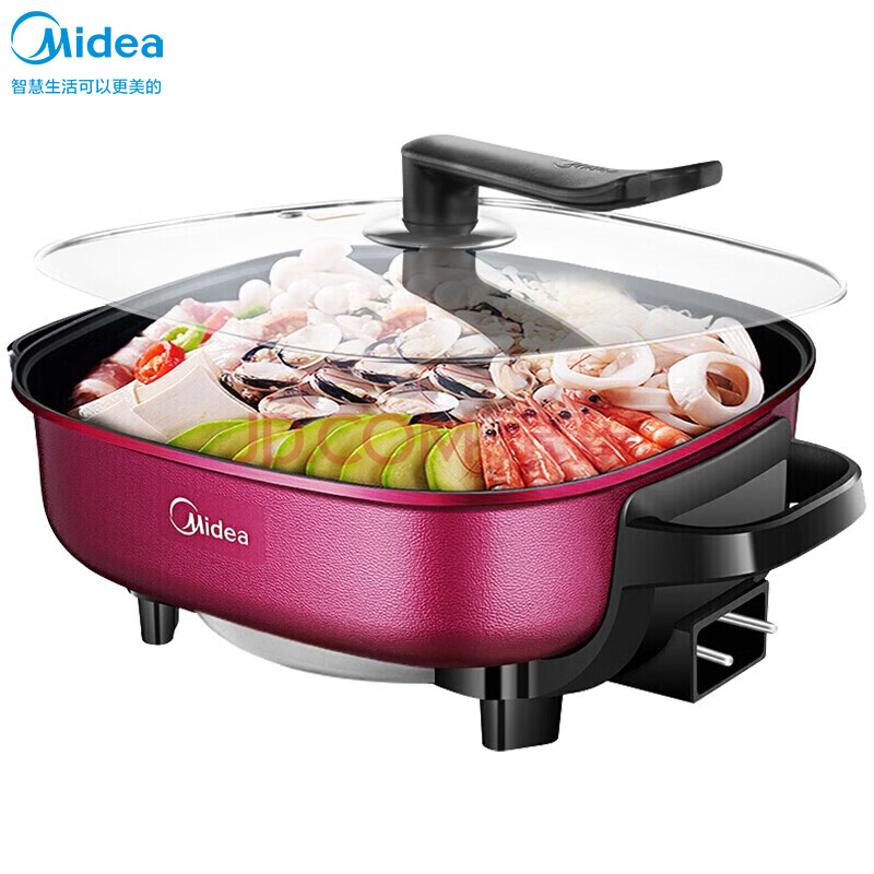 美的(Midea)电火锅多用途锅电煮锅电热锅电炒锅小电锅 6L大容量 MC-LHN30D【企采专享 一件代发】
