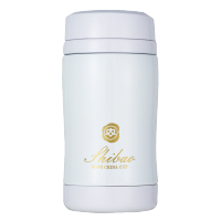 陶瓷保温杯骨瓷男女士创意随手杯便携可爱迷你220ml杯子礼品盒 白色