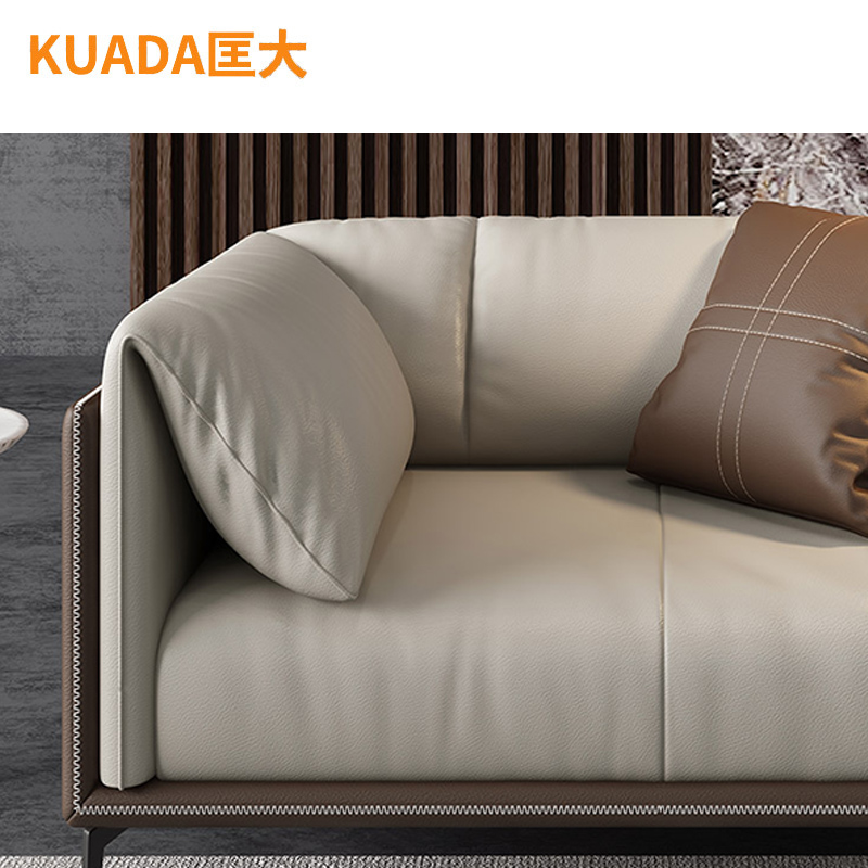 匡大 沙发 接待沙发三人位沙发+贵妃 KDT537高清大图