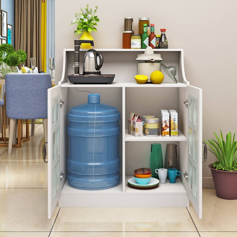 餐边柜现代简约客厅茶水柜微波炉碗柜橱房储物柜烤箱收纳柜子欧式_50_146高清大图