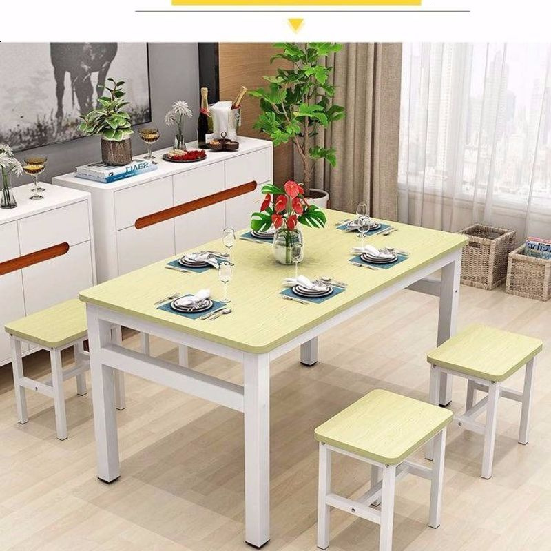 餐桌椅组合长方形家用餐桌椅组合2人4人饭桌饭店小吃店饭店餐桌组