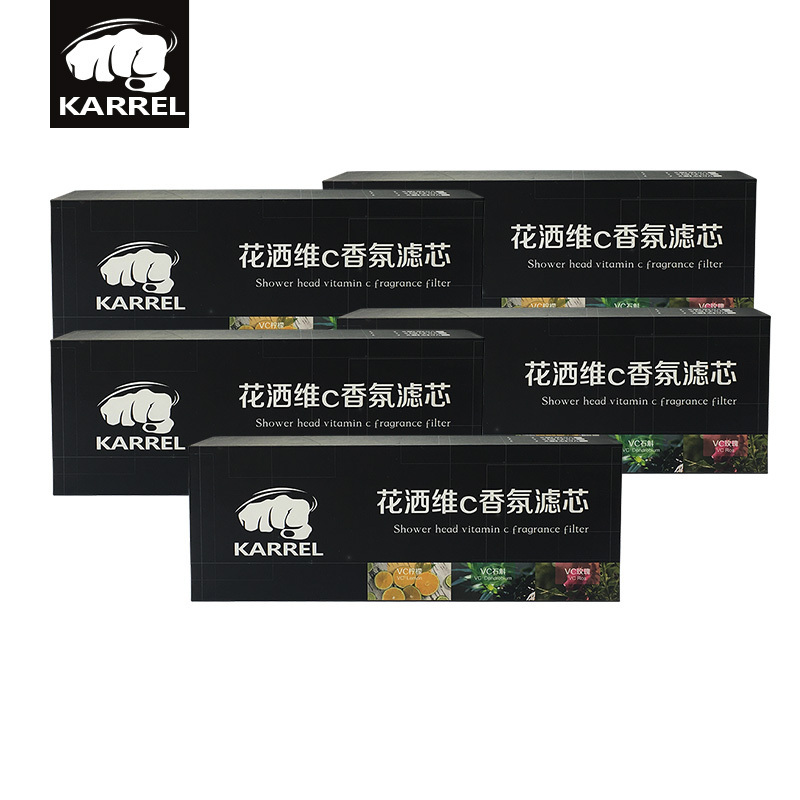 韩国技术vc香氛沐浴过滤器家用前置水龙头洗澡淋浴花洒VC除氯净水美肤香氛滤芯 5盒/15支装-vc香氛石斛
