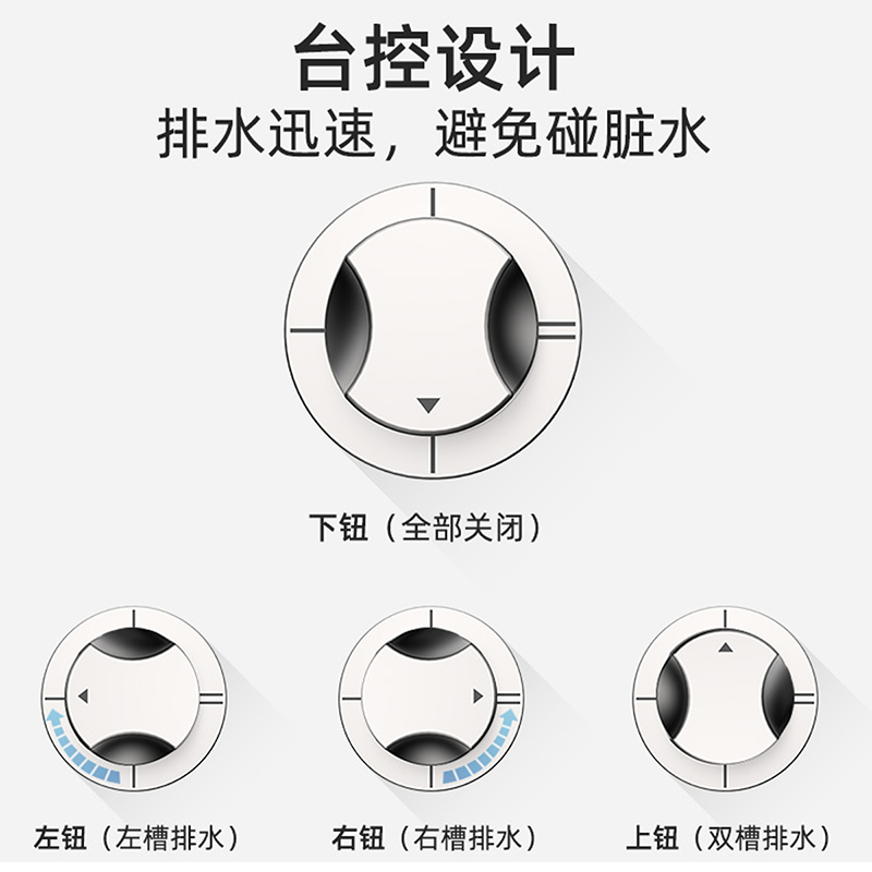 箭牌(ARROW) 厨盆水槽 304不锈钢厨房水槽双槽 拉丝厨房水槽 洗碗盆洗菜盆 电镀台控双槽AE5581129G