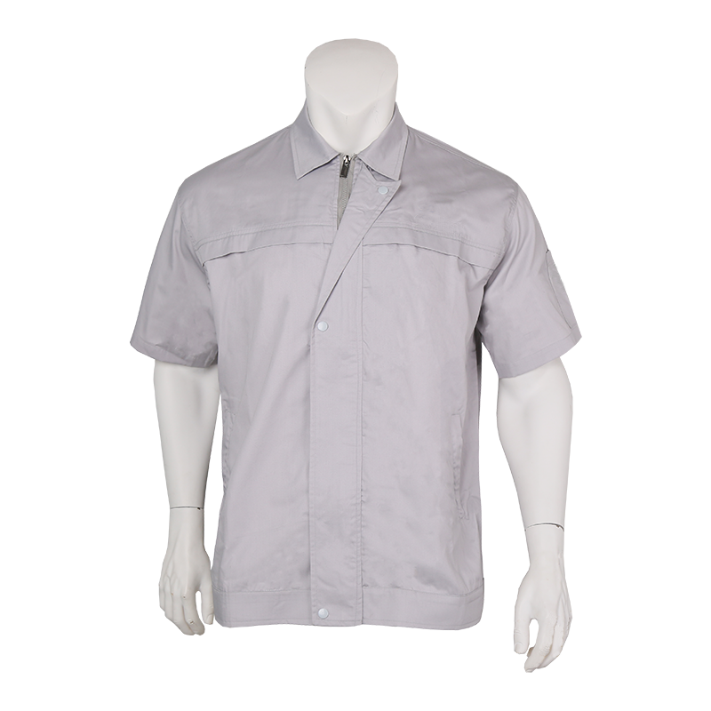 誉丰 夏款防静电短袖工作服上衣 YF-6117 件高清大图