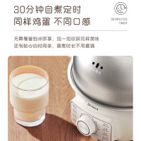 美的煮蛋器家用蒸蛋器小型自动断电定时双层早餐机神器