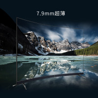 TCL 65T3S 65英寸4K超高清 人工智能 全面屏曲面电视 7.9mm金属超薄电视（黑色）