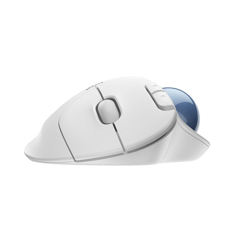 罗技(Logitech)ERGO M575无线轨迹球鼠标优联笔记本电脑绘图鼠标M570 无线蓝牙鼠标 白色