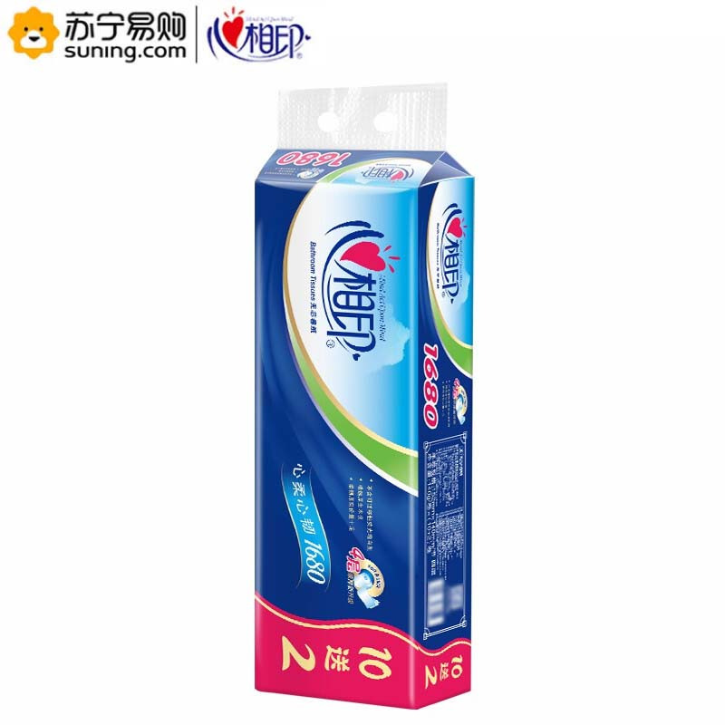 心相印 心柔系列四层无芯卫生纸 RW412 152*140mm/节 140克/卷 12卷/提 一提装