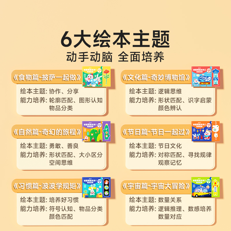 创意剪纸绘本全6册 [正版]时光学创意剪纸绘本 儿童幼儿园自制故事书益智早教手工专注力 剪纸儿童手工 2-3-6岁小学高清大图
