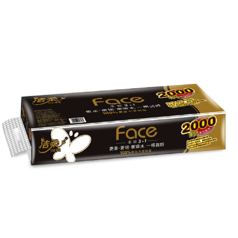 BJ173-10洁柔卫生纸200g（Face有芯）（60卷/箱）（XF）